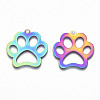 Ion Plating(IP) 201 Stainless Steel Pet Pendants STAS-R114-017-2