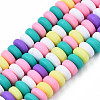 Handmade Polymer Clay Beads Strands CLAY-N008-008R-2