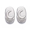 304 Stainless Steel Cabochons STAS-K213-08P-1