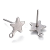 Non-Tarnish 304 Stainless Steel Stud Earring Findings LS-STAS-K212-05P-2
