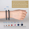 Non-magnetic Synthetic Hematite Round Beads Stretch Bracelets BJEW-PH0001-8mm-22-6