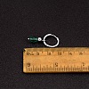 201 Stainless Steel & Glass Hoop Earrings FS-WG2E0B0-01-2