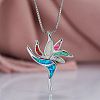 Hawaiian Bird Brass with Opal Pendant Necklaces FS-WG2F97F-05-1