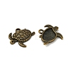 Tibetan Style Alloy Sea Turtle Pendants TIBEP-Q041-029AB-NR-2
