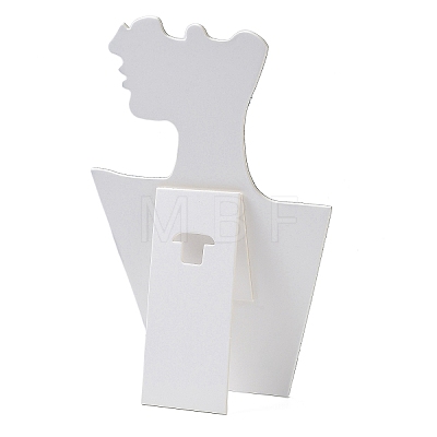 Cardboard Covered with Velvet Necklace & Earring Display Stands ODIS-Q041-04A-03-1