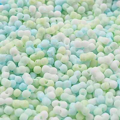 Macaron Color Opaque Frosted Glass Seed Beads SEED-K009-12B-03-1