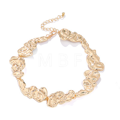 Alloy Irregular Link Chain Necklaces WGF24C0-03-1