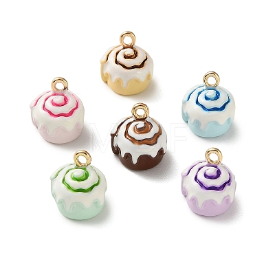 Alloy Enamel Pendants FIND-Z117-17G-1