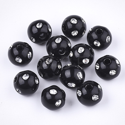 Plating Acrylic Beads PACR-S186-10mm-A01-1