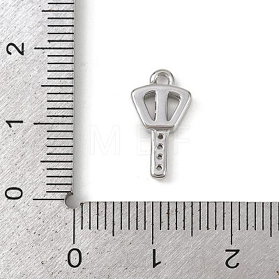 Brass Micro Pave Clear Cubic Zirconia Pendants KK-L238-22P-1