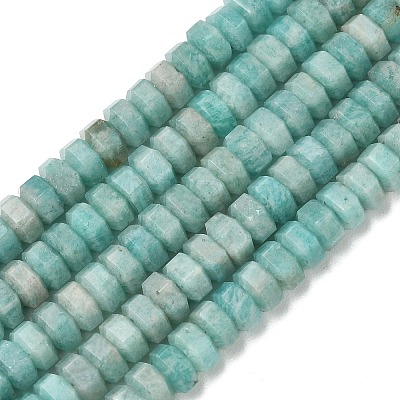 Natural Amazonite Beads Strands G-G317-A32-3X6MM-1