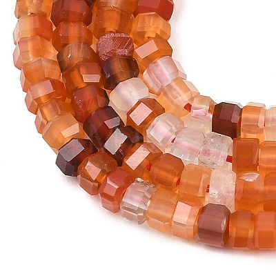 Natural Agate Beads Strands G-G345-C33-2x4mm-1