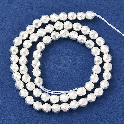 Electroplated Synthetic Non-Magnetic Hematite Beads Strands G-U003-13C-1