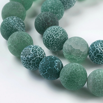 Natural Crackle Agate Beads Strands G-G055-10mm-4-1