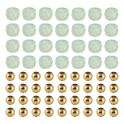 50Pcs Natural Green Strawberry Quartz Beads G-TAD0001-11-1