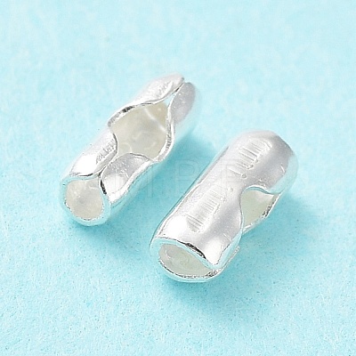 925 Sterling Silver Ball Chain Connectors STER-K174-04A-S-1