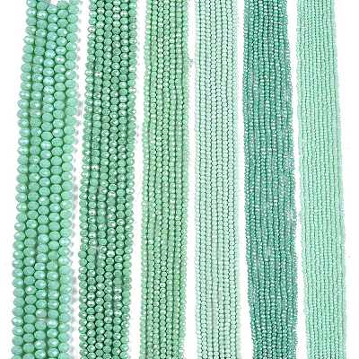 Electroplate Glass Beads Strands EGLA-A044-P4mm-A14-1