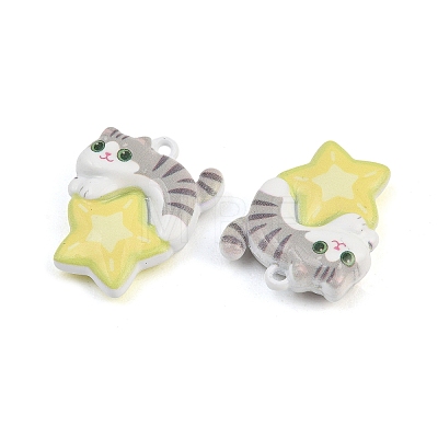 Baking Paint Zinc Alloy Pendants AL-CBA032C-05-1
