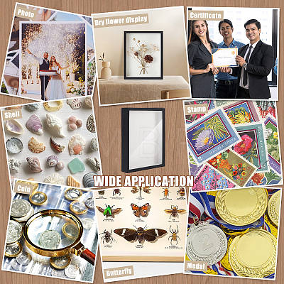 MDF Composite Wood Photo Frame Stand for Dried Flower DJEW-WH0028-057A-1
