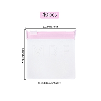 EVA 40Pcs Plastic Zip-lock Bags ABAG-SP0001-18A-05-1