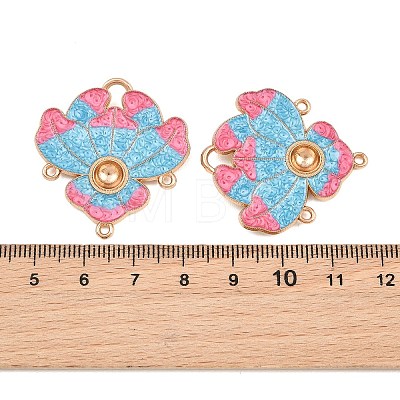Alloy Enamel Cabochon Connector Settings AL-CBA8479-11KCG-1