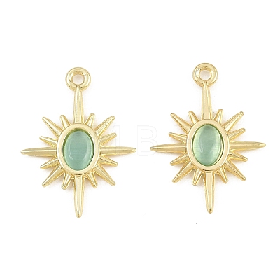 Alloy & Cat Eye Pendants RE-CBA1FD3-14G-1