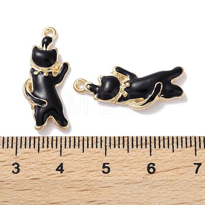 Alloy Enamel Pendants ENAM-O001-08K-G-1