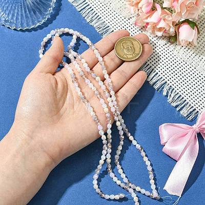 2 Strands Electroplated Glass Beads Strands GLAA-CJ0002-67-1