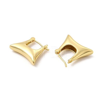 Brass Bag Shape Hoop Earrings for Women EJEW-E275-07-1