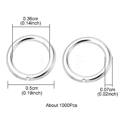 Iron Open Jump Rings IFIN-YW0001-41S-1