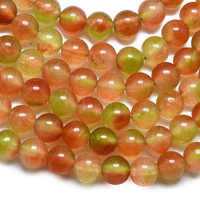 Natural Malaysia Jade Beads Strands G-L645-C01-6mm-25-1