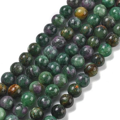 Natural Ruby in Zoisite Beads Strands G-R011-A02-02-1