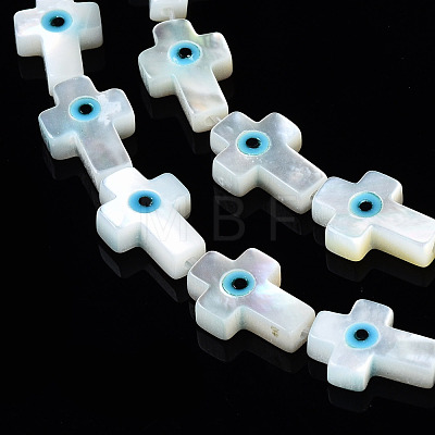 Natural White Shell Mother of Pearl Shell Beads SHEL-N026-156-1