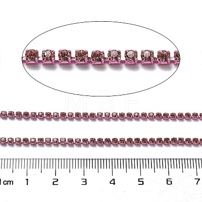 Iron Rhinestone Glass Cup Chain CH-U001-01L-1