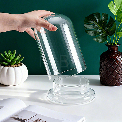 Arch Glass Dome Cover AJEW-WH0481-569A-1