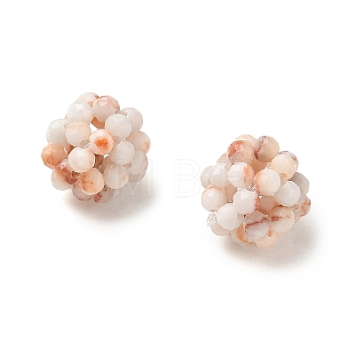 Natural Red Netstone Woven Beads GG-CBA2E9C-F10-02-1