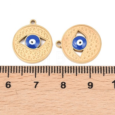 304 Stainless Steel Enamel Pendants STAS-Z190-09G-05-1