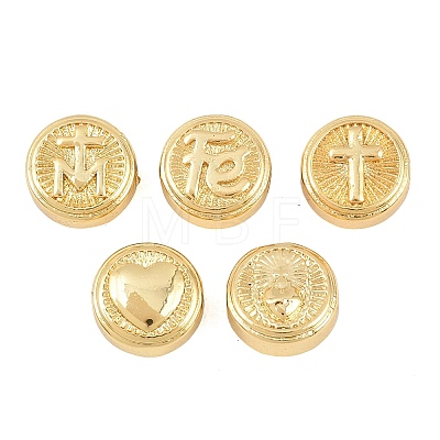 Religion Brass Beads KK-C170-29G-1