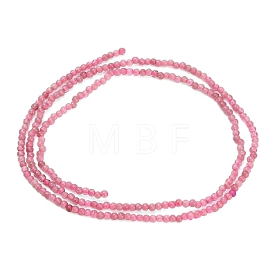 Natural Pink Tourmaline Beads Strands G-A322-A05-2mm-1