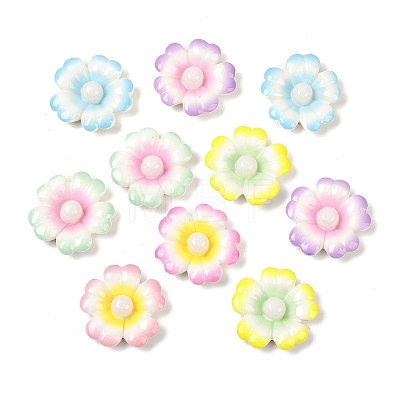 Opaque Resin Cabochons RESI-K030-06-1