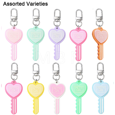 10Pcs Resin Pendant Decorations HJEW-YW00283-1