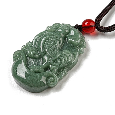 Natural Jadeite Pendant Necklaces G-H306-05-10-1