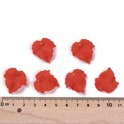 Autumn Theme Transparent Frosted Acrylic Pendants X-PAF002Y-12-1