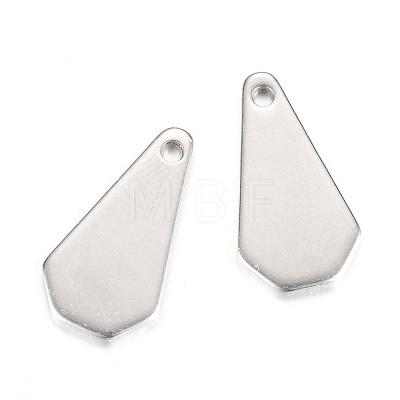 304 Stainless Steel Stamping Blank Tag Pendants X-STAS-S058-36-1