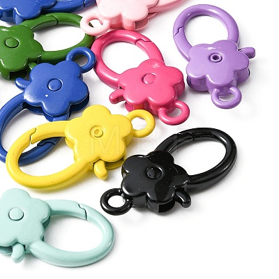 10Pcs Spray Painted Alloy Lobster Claw Clasps FIND-YW0001-58-1