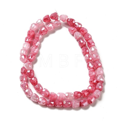 Electroplate Glass Beads Strand GLAA-G088-03-1