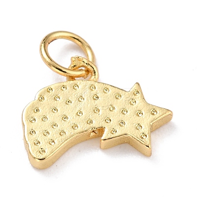 Real 18K Gold Plated Brass Charms KK-L206-003A-G-1
