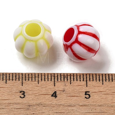 Opaque Acrylic European Beads OACR-E039-10-1