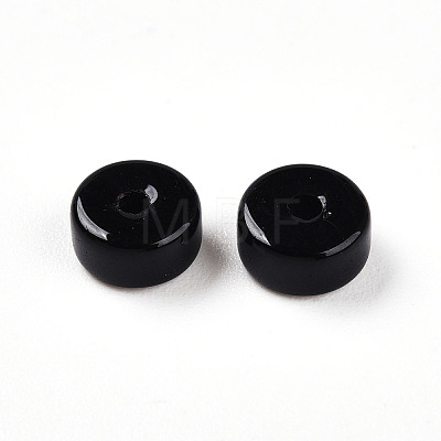 Opaque Solid Color Glass Beads X1-GLAA-N007-6x3mm-A01-1