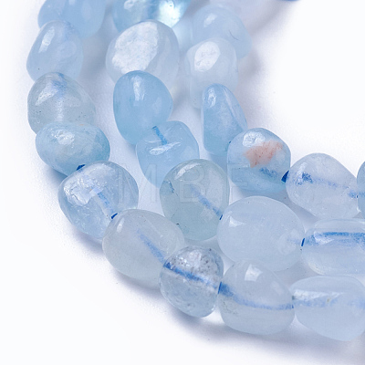 Natural Aquamarine Beads Strands G-P433-06A-1